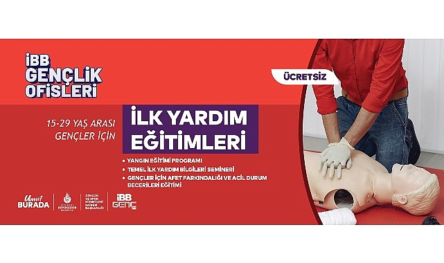 Hayat Kurtaracak Eğitimler İBB Gen&ccedil;lik Ofislerinde Başlıyor