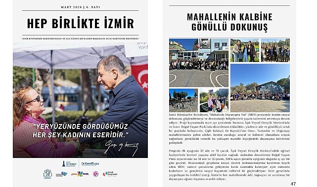 'Hep Birlikte İzmir' mart sayısıyla yayında