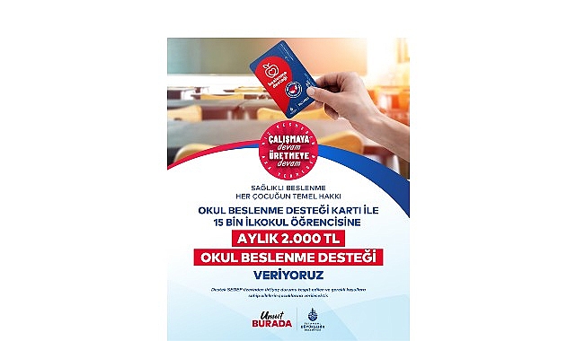 İBB&rsquo;den İlkokul &Ouml;ğrencilerine Okul Beslenme Desteği