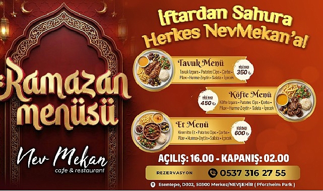 &ldquo;İftardan Sahura Herkes NevMekan&rsquo;a&rdquo; Bekliyoruz!
