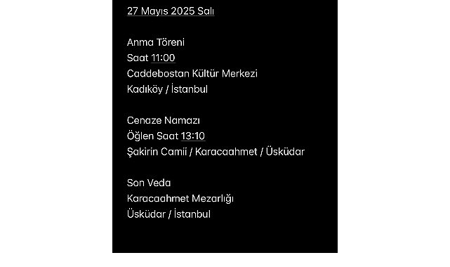İlhan Şeşen&rsquo;e Veda T&ouml;reni