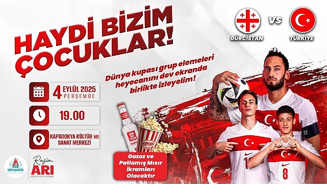 İlk Ma&ccedil; Dev Ekranda, Kalbimiz Milli Takımla