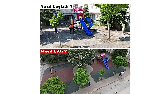 İneg&ouml;l Belediyesi &Ccedil;ocuklara Daha Sağlıklı Parklar Sunuyor