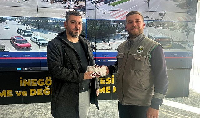 İneg&ouml;l Belediyesi Personelinden &Ouml;rnek Davranış