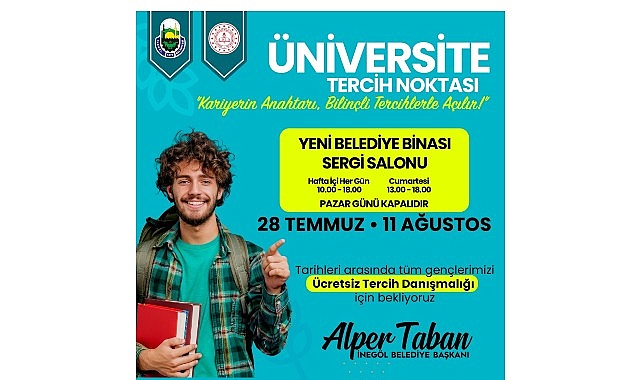 İneg&ouml;l Belediyesi&rsquo;nden &Uuml;cretsiz &Uuml;niversite Tercih Danışmanlığı Hizmeti