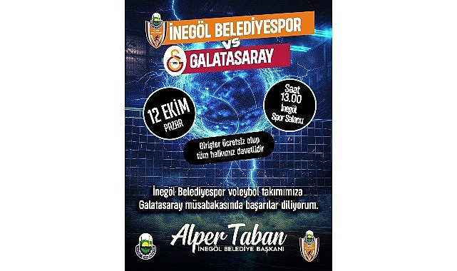 İneg&ouml;l Belediyespor Galatasaray&rsquo;ı Konuk Ediyor