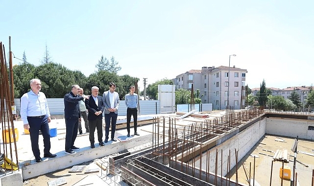 İneg&ouml;l&rsquo;de Devam Eden Projeler Yerinde İncelendi