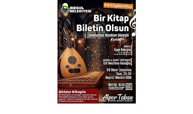 İneg&ouml;l&rsquo;de Kitaplar Bilete D&ouml;n&uuml;ş&uuml;yor