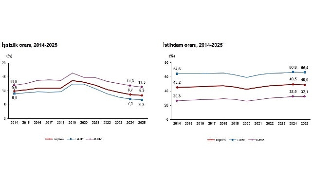 İşg&uuml;c&uuml; İstatistikleri, 2025