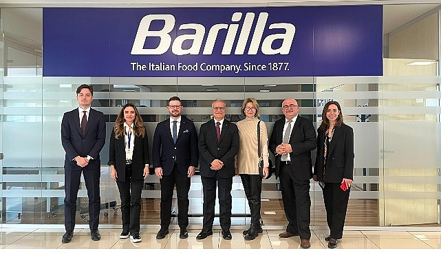 İtalya Ankara B&uuml;y&uuml;kel&ccedil;isi Barilla Bolu Fabrikasında Ziyaret Etti
