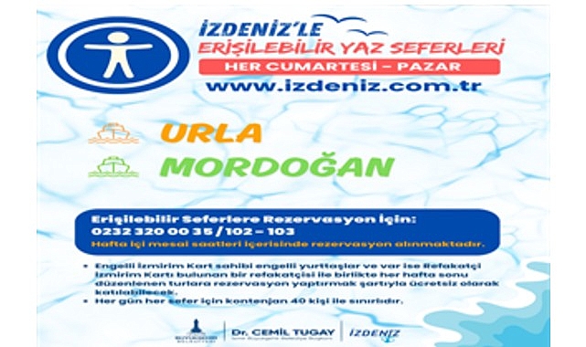 İZDENİZ&rsquo;in Yaz Seferleri ile istikamet Urla ve Mordoğan