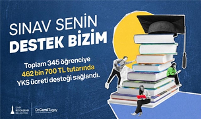 İzmir B&uuml;y&uuml;kşehir Belediyesi&rsquo;nden YKS &uuml;creti desteği