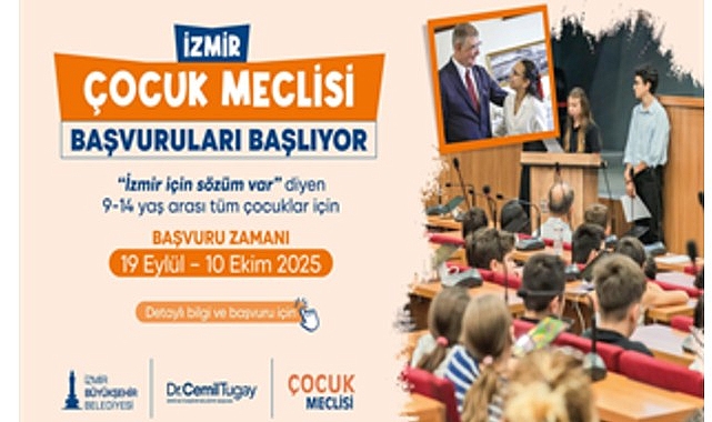 İzmir &Ccedil;ocuk Meclisi başvuruları başlıyor