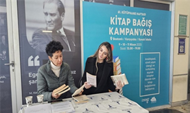 İzmir&rsquo;de kitap kurtları i&ccedil;in kitap bağışı kampanyası