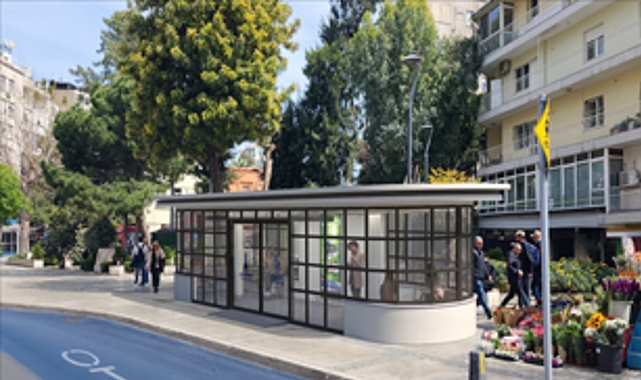 İzmir&rsquo;in nostaljik durakları modern tasarımıyla geri d&ouml;n&uuml;yor