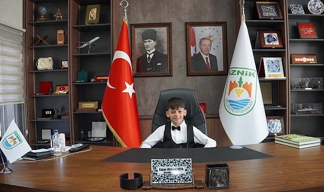 İznik&rsquo;te 23 Nisan&rsquo;ın Başkanı Muhammed oldu