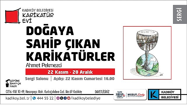 Kadık&ouml;y&rsquo;de &ldquo;Doğaya Sahip &Ccedil;ıkan Karikat&uuml;rler&rdquo; Sergisi