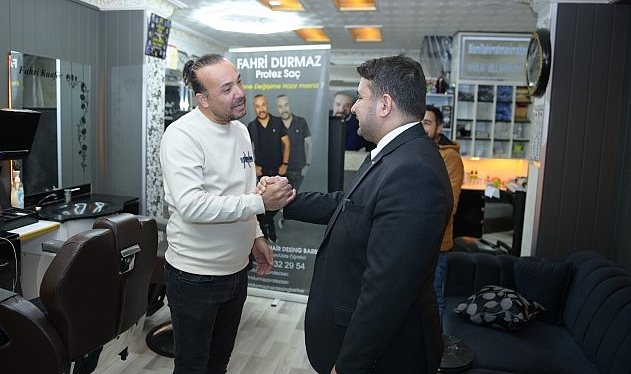 Kahramankazan Belediye Başkanı Selim &Ccedil;ırpanoğlu esnaf ziyaretlerine devam ediyor.