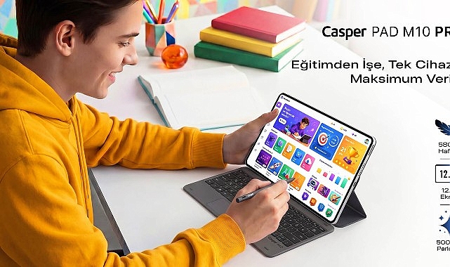 Kalem ve Klavye Kutudan &Ccedil;ıkıyor: Casper PAD M10 Pro ile &Uuml;retkenlik Tek Cihazda