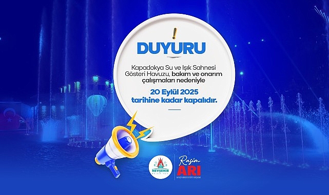 Kapadokya G&ouml;steri Havuzu 10 G&uuml;n Bakıma Alındı
