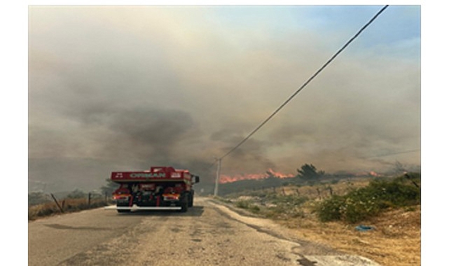 Karaburun&rsquo;da yangın alarmı