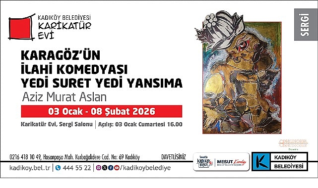 Karikat&uuml;r Evi&rsquo;nde Karag&ouml;z&rsquo;&uuml;n İlahi Komedyası Sergisi