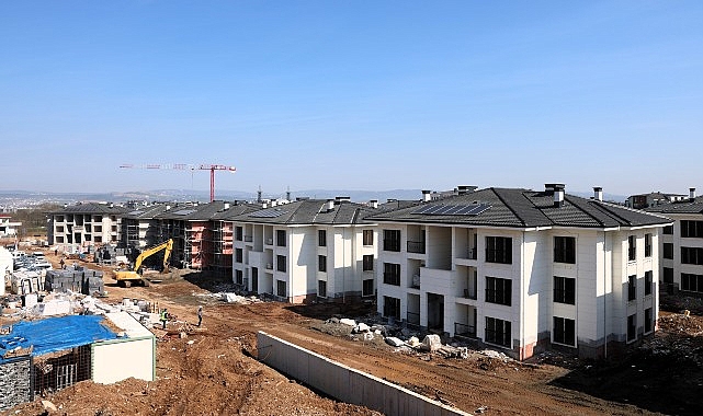 Kartepe Kent Konut Evleri&rsquo;nde kaba inşaat tamam
