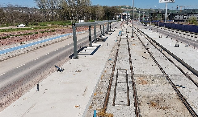 Kartepe Tramvay Hattı&rsquo;nda ilk istasyon tamam