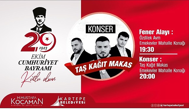 Kartepe&rsquo;de Cumhuriyet Bayramı Coşkusu
