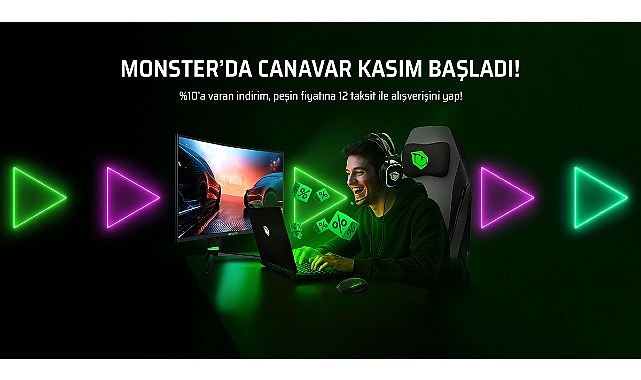 Kasım ayında Monster&rsquo;dan canavar gibi indirim kampanyası