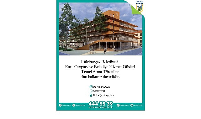 &lsquo;Katlı Otopark ve Belediye Hizmet Ofisleri&rsquo;nin temeli atılıyor