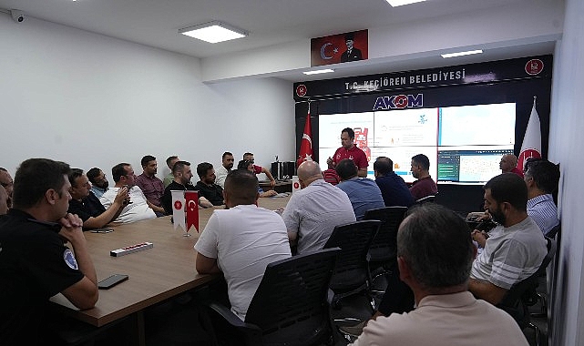 Ke&ccedil;i&ouml;ren Belediyesi personeline afet ve yangın eğitimi