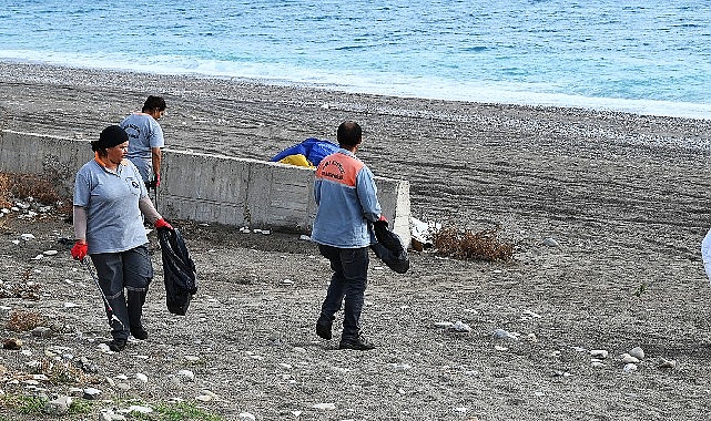 Kemer&rsquo;de temizlik etkinliği