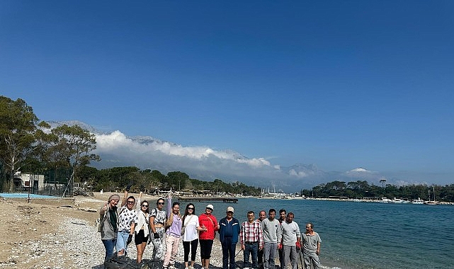 Kemer&rsquo;de yabancı uyruklu kadınlardan temizlik faaliyeti