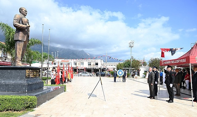 Kemer&rsquo;de Zafer Bayramı t&ouml;reni