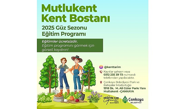Kent Bostanları G&uuml;z Eğitimleri Başlıyor
