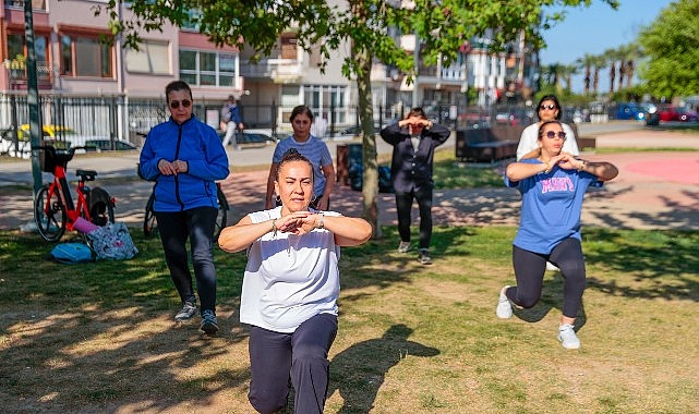 Konak&rsquo;ta a&ccedil;ık havada spor keyfi başladı