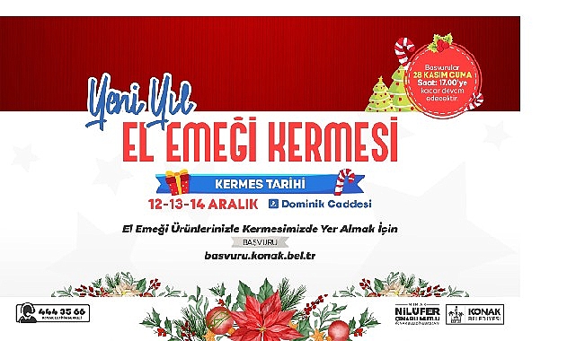 Konak&rsquo;ta Yılbaşı Kermesleri başlıyor