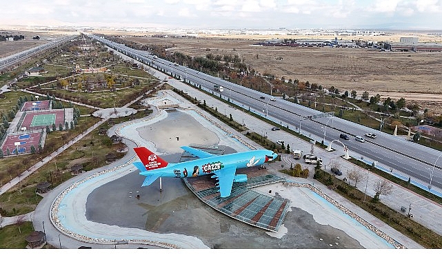 Konya B&uuml;y&uuml;kşehir, Şehre Gelenleri &ldquo;Gazze&rdquo; Mesajıyla Karşılıyor