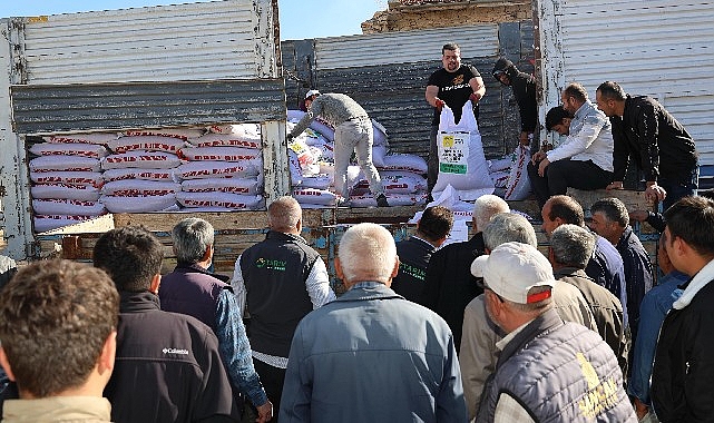 Konya B&uuml;y&uuml;kşehir&rsquo;den &Ccedil;ift&ccedil;iye Kuraklığa Dayanıklı Mercimek Tohumu Desteği
