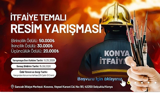 Konya B&uuml;y&uuml;kşehir&rsquo;den &ldquo;İtfaiye&rdquo; Temalı Resim Yarışması