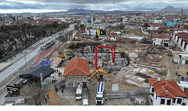 Konya B&uuml;y&uuml;kşehir&rsquo;in Şehre Kazandıracağı Mevlevi Dergahı&rsquo;nın Temeli Atıldı