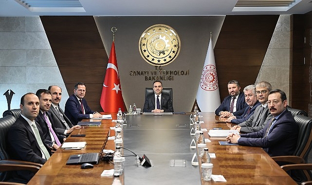 Konya Heyeti Sanayi ve Teknoloji Bakanı Mehmet Fatih Kacır&rsquo;ı Ziyaret Etti