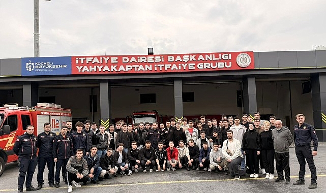 KO&Uuml; &ouml;ğrencilerine itfaiye teşkilatı tanıtıldı