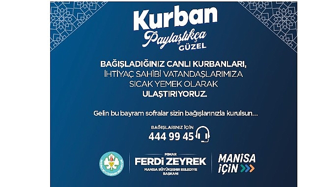 Kurban bağışları B&uuml;y&uuml;kşehir ile ihtiya&ccedil; sahiplerine ulaşacak ​​​​​​​