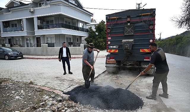 Kuzdere&rsquo;de yama &ccedil;alışmaları s&uuml;r&uuml;yor