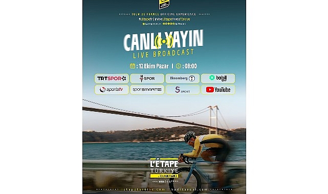 L&rsquo;&Eacute;tape T&uuml;rkiye by Tour de France, 12 Ekim Pazar G&uuml;n&uuml; Canlı Yayınla Ekranlarda
