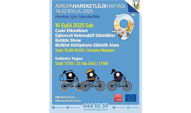 L&uuml;leburgaz'da Avrupa Hareketlilik Haftası başlıyor