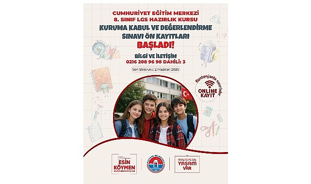 Maltepe Belediyesi&rsquo;nin LGS Hazırlık Kursları&rsquo;na başvuruları başladı