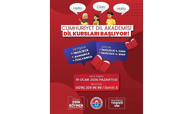Maltepe Belediyesi&rsquo;nin yabancı dil kurslarında yeni d&ouml;nem kayıtları başlıyor
